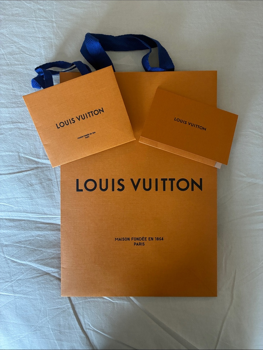 Louis Vuitton Orange Shopping Bag bundle